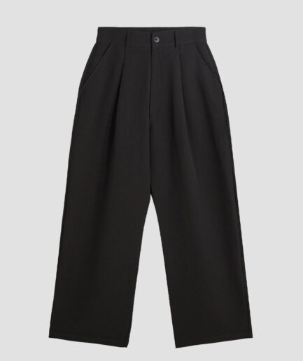 Tailored Baggy Pants Black